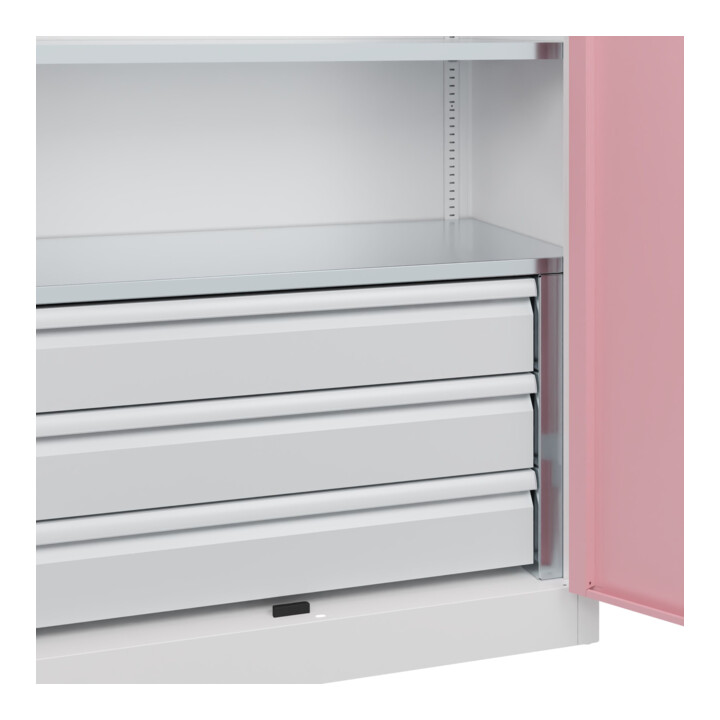 C+P Armoire lourde Acurado Pro 1950 x 1000 x 500 mm 9016/3015