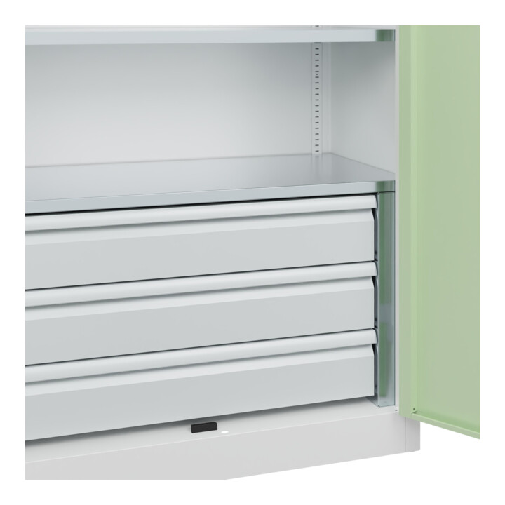 C+P Armoire lourde Acurado Pro 1950 x 1000 x 500 mm 9016/6019