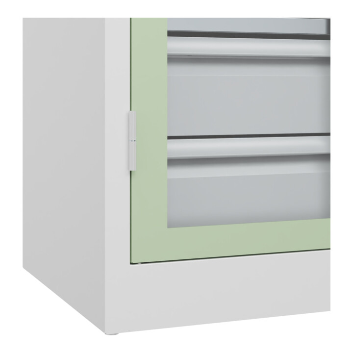 C+P Armoire lourde Acurado Pro 1950 x 1000 x 500 mm 9016/6019