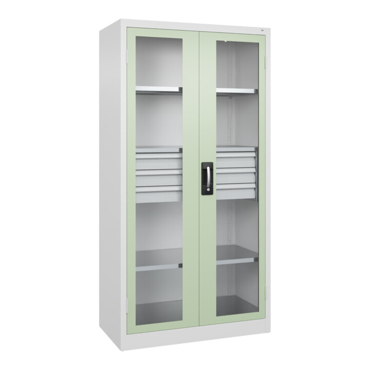 C+P Armoire lourde Acurado Pro 1950 x 1000 x 500 mm 9016/6019