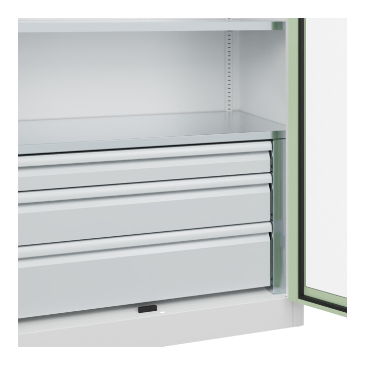 C+P Armoire lourde Acurado Pro 1950 x 1000 x 500 mm 9016/6019