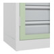 C+P Armoire lourde Acurado Pro 1950 x 1000 x 500 mm 9016/6019