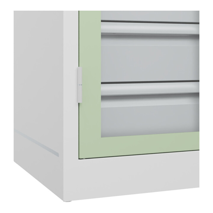 C+P Armoire lourde Acurado Pro 1950 x 1000 x 500 mm 9016/6019