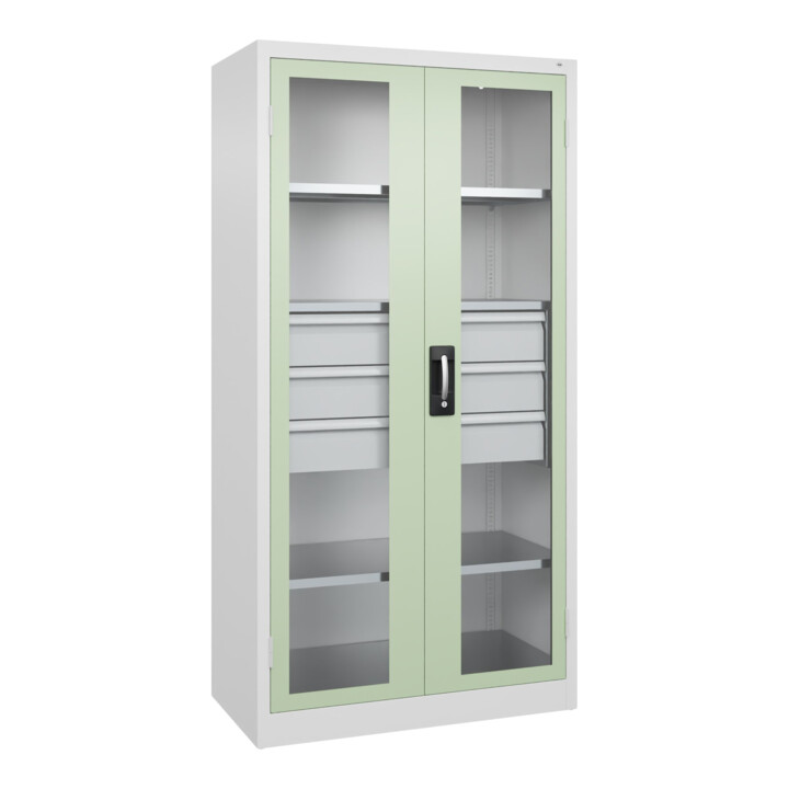 C+P Armoire lourde Acurado Pro 1950 x 1000 x 500 mm 9016/6019