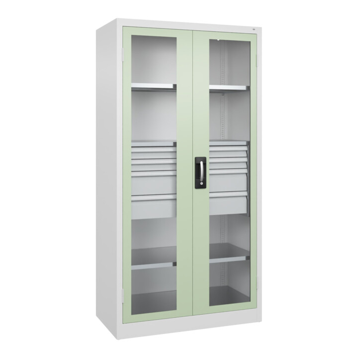 C+P Armoire lourde Acurado Pro 1950 x 1000 x 500 mm 9016/6019