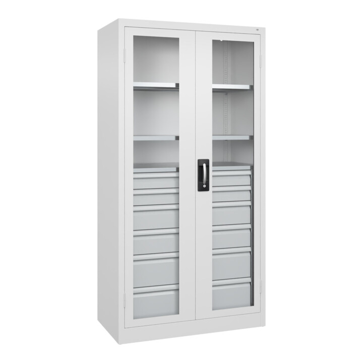 C+P Armoire lourde Acurado Pro 1950 × 1000 × 500 mm 9016/9016