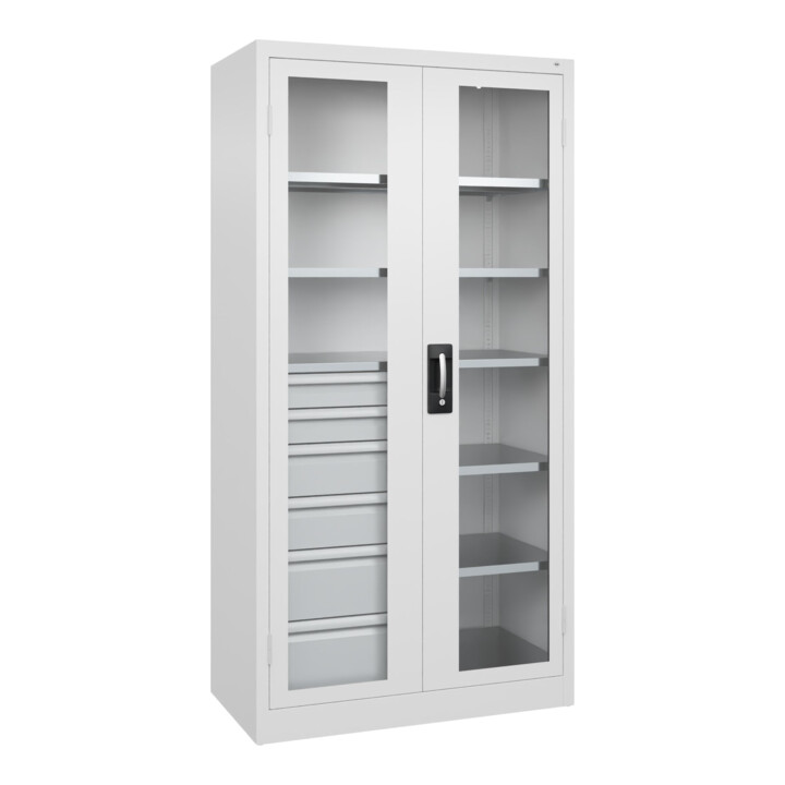 C+P Armoire lourde Acurado Pro 1950 × 1000 × 500 mm 9016/9016