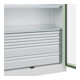 C+P Armoire lourde Acurado Pro 1950 x 1000 x 500 mm blanc/blanc-vert
