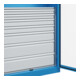 C+P Armoire lourde Acurado Pro 1950 × 1000 × 500 mm bleu