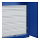 C+P Armoire lourde Acurado Pro 1950 x 1000 x 500 mm bleu