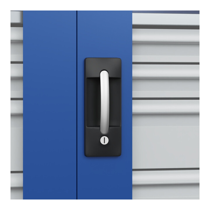 C+P Armoire lourde Acurado Pro 1950 x 1000 x 500 mm bleu