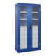 C+P Armoire lourde Acurado Pro 1950 x 1000 x 500 mm bleu