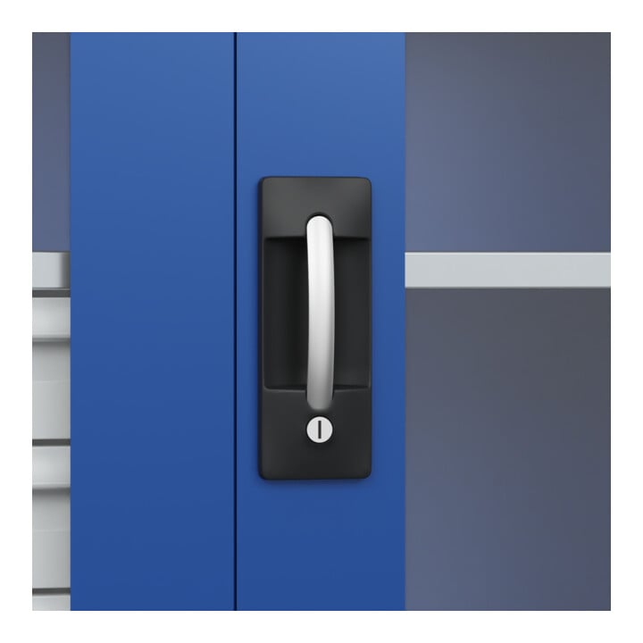 C+P Armoire lourde Acurado Pro 1950 × 1000 × 500 mm bleu