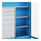 C+P Armoire lourde Acurado Pro 1950 x 1000 x 500 mm bleu