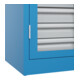 C+P Armoire lourde Acurado Pro 1950 x 1000 x 500 mm bleu clair