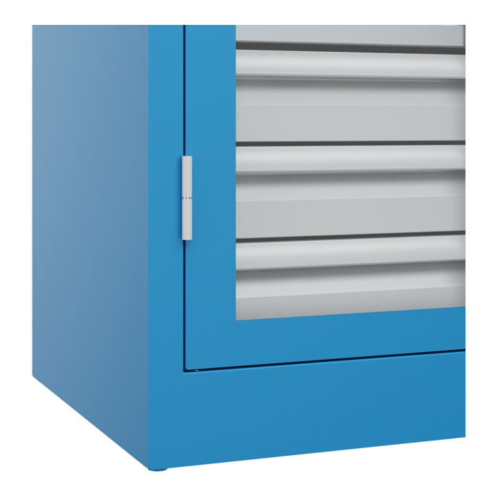 C+P Armoire lourde Acurado Pro 1950 x 1000 x 500 mm bleu clair