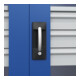 C+P Armoire lourde Acurado Pro 1950 x 1000 x 500 mm bleu gentiane