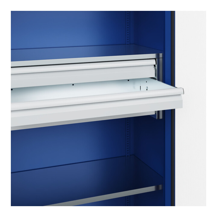 C+P Armoire lourde Acurado Pro 1950 x 1000 x 500 mm bleu gentiane
