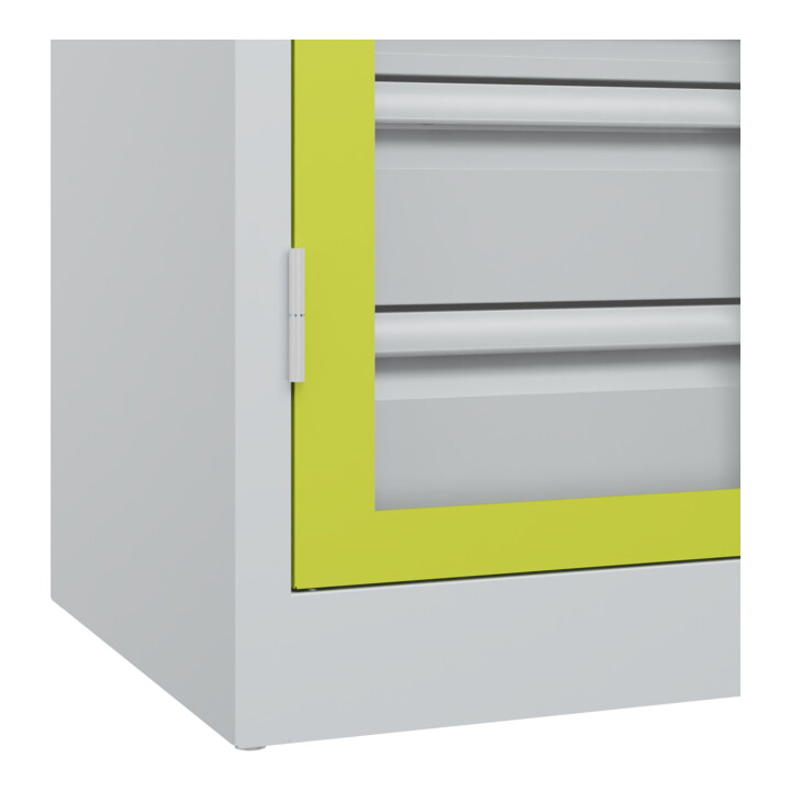 C+P Armoire lourde Acurado Pro 1950 x 1000 x 500 mm gris