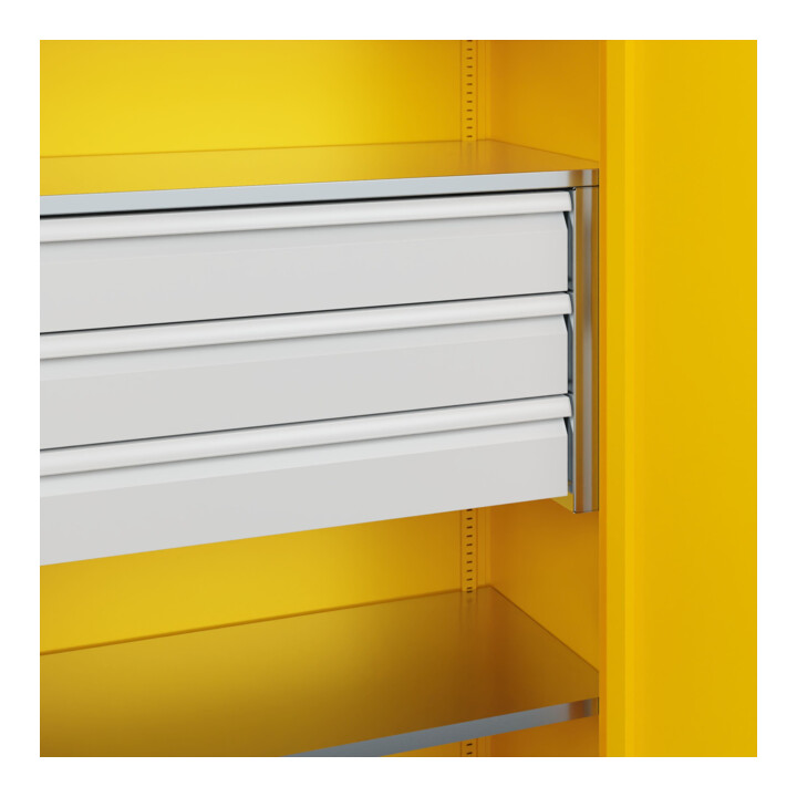 C+P Armoire lourde Acurado Pro 1950 x 1000 x 500 mm RAL 1023
