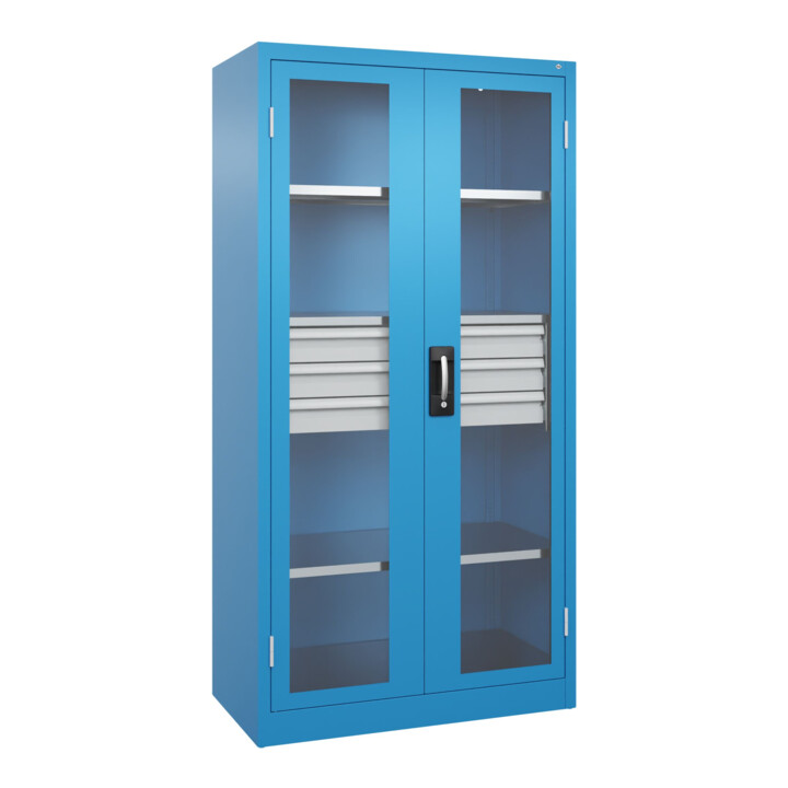 C+P Armoire lourde Acurado Pro 1950 x 1000 x 500 mm RAL 5012