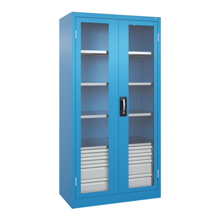 C+P Armoire lourde Acurado Pro 1950 x 1000 x 500 mm RAL 5012