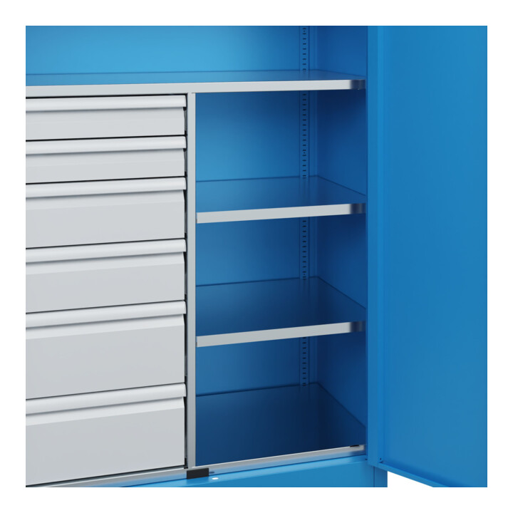 C+P Armoire lourde Acurado Pro 1950 x 1000 x 500 mm RAL 5012