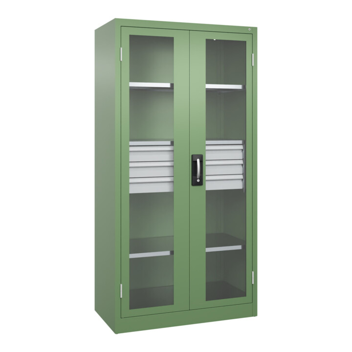 C+P Armoire lourde Acurado Pro 1950 x 1000 x 500 mm RAL 6011