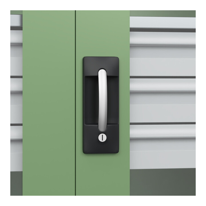 C+P Armoire lourde Acurado Pro 1950 x 1000 x 500 mm RAL 6011