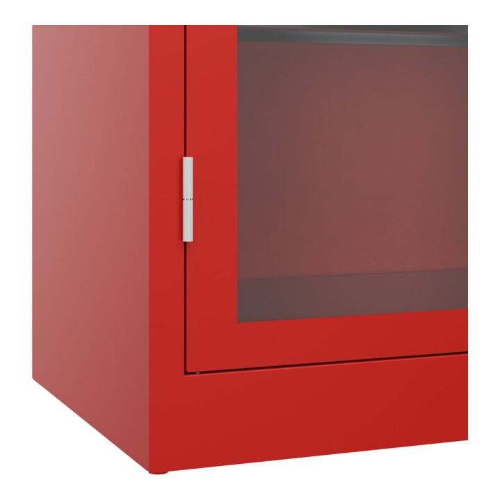 C+P Armoire lourde Acurado Pro 1950 x 1000 x 500 mm rouge