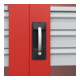 C+P Armoire lourde Acurado Pro 1950 x 1000 x 500 mm rouge