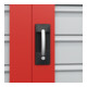 C+P Armoire lourde Acurado Pro 1950 × 1000 × 500 mm rouge