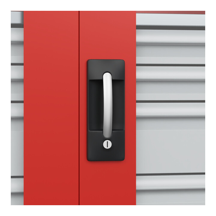 C+P Armoire lourde Acurado Pro 1950 x 1000 x 500 mm rouge