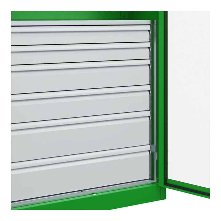 C+P Armoire lourde Acurado Pro 1950 x 1000 x 500 mm verte