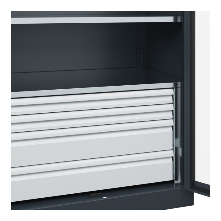 C+P Armoire lourde Acurado Pro 1950 x 1000 x 600 mm 7016/7016