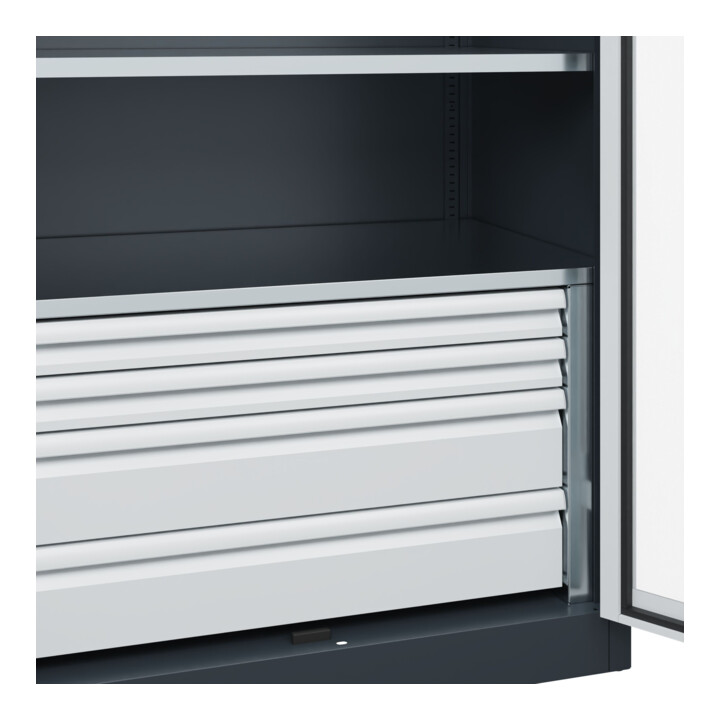C+P Armoire lourde Acurado Pro 1950 x 1000 x 600 mm 7016/7035