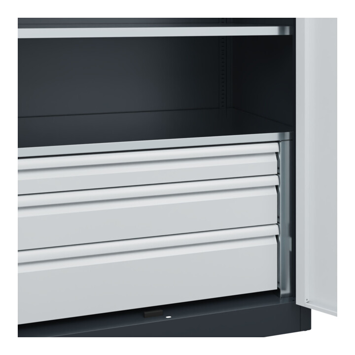 C+P Armoire lourde Acurado Pro 1950 × 1000 × 600 mm 7016/7035