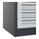 C+P Armoire lourde Acurado Pro 1950 × 1000 × 600 mm 7016/7035