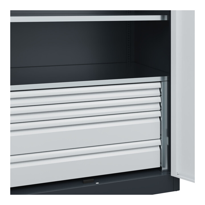 C+P Armoire lourde Acurado Pro 1950 x 1000 x 600 mm 7016/7035