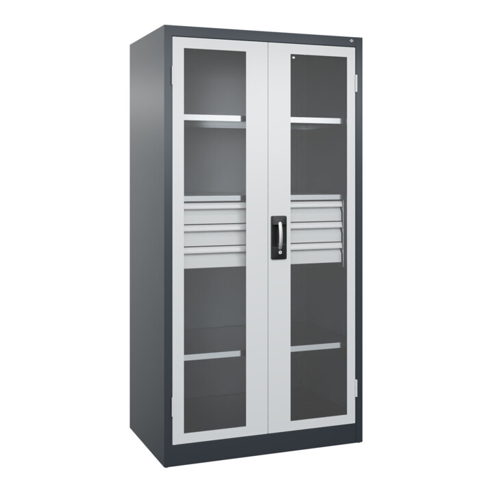 C+P Armoire lourde Acurado Pro 1950 x 1000 x 600 mm 7016/7035