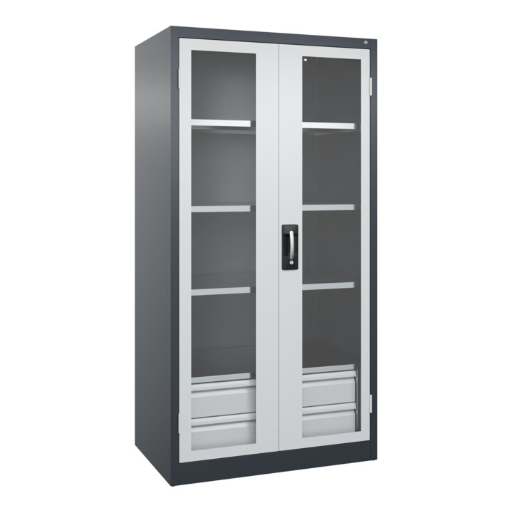 C+P Armoire lourde Acurado Pro 1950 x 1000 x 600 mm 7016/7035