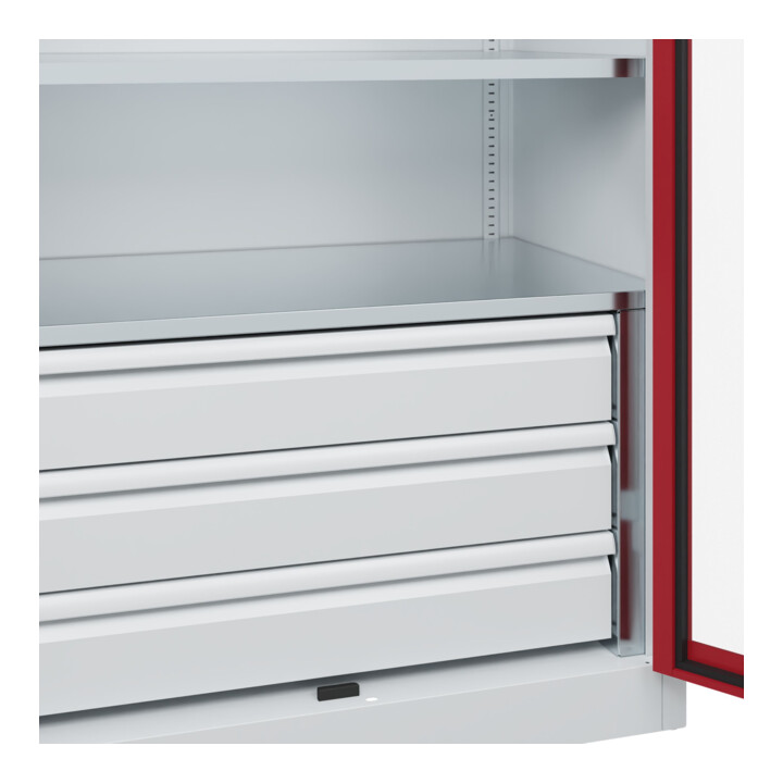 C+P Armoire lourde Acurado Pro 1950 x 1000 x 600 mm 7035/3003