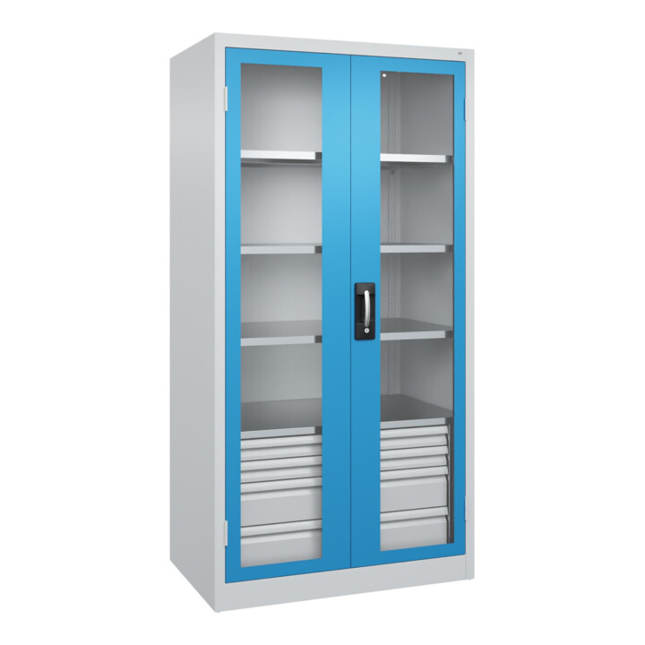 C+P Armoire lourde Acurado Pro 1950 x 1000 x 600 mm 7035/5012
