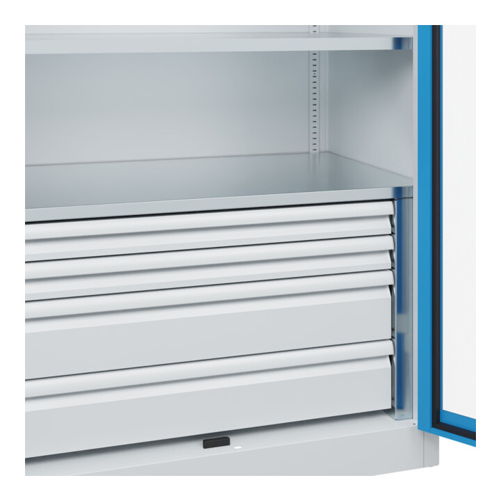 C+P Armoire lourde Acurado Pro 1950 x 1000 x 600 mm 7035/5012