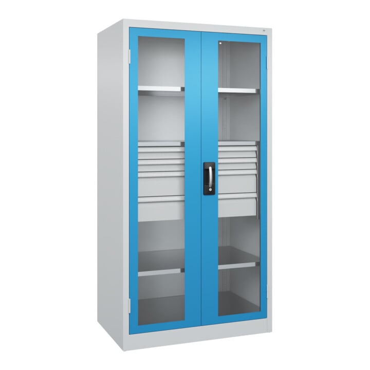 C+P Armoire lourde Acurado Pro 1950 x 1000 x 600 mm 7035/5012