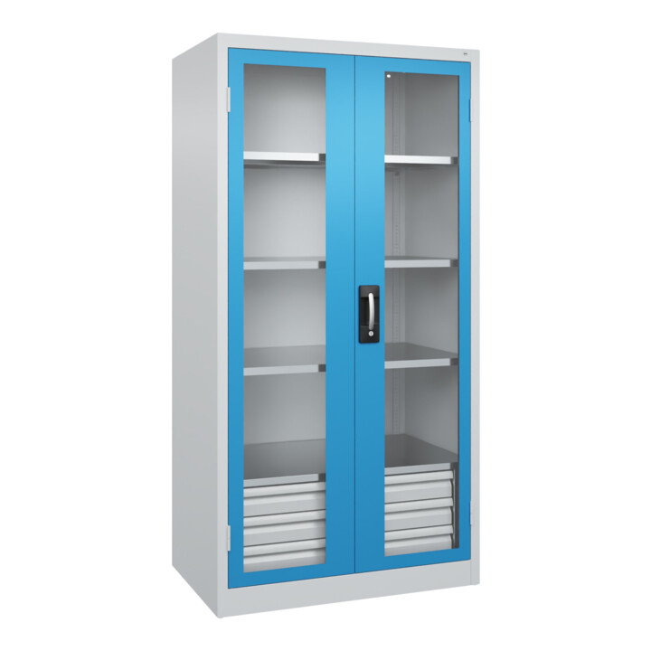 C+P Armoire lourde Acurado Pro 1950 x 1000 x 600 mm 7035/5012