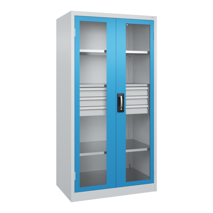 C+P Armoire lourde Acurado Pro 1950 x 1000 x 600 mm 7035/5012