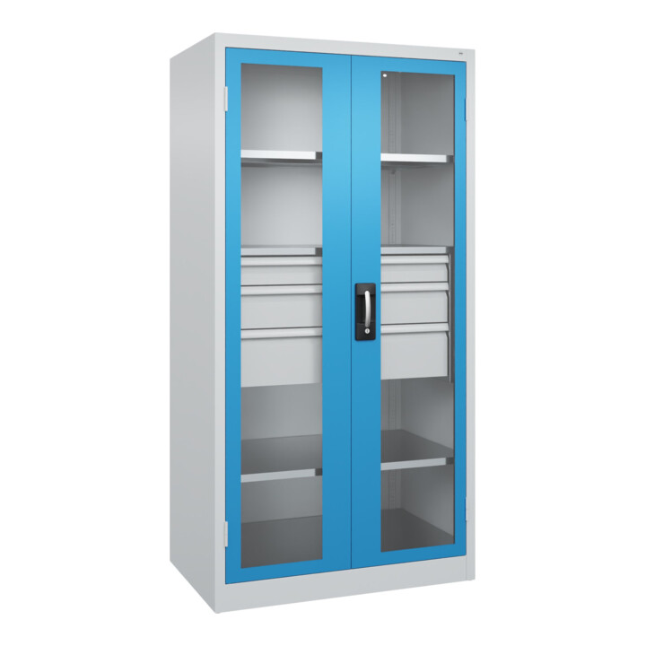 C+P Armoire lourde Acurado Pro 1950 x 1000 x 600 mm 7035/5012