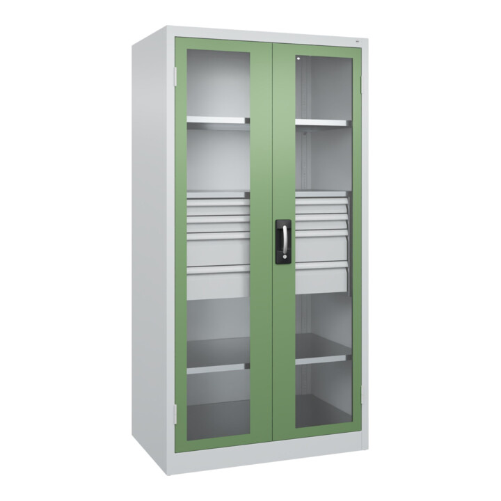 C+P Armoire lourde Acurado Pro 1950 x 1000 x 600 mm 7035/6011