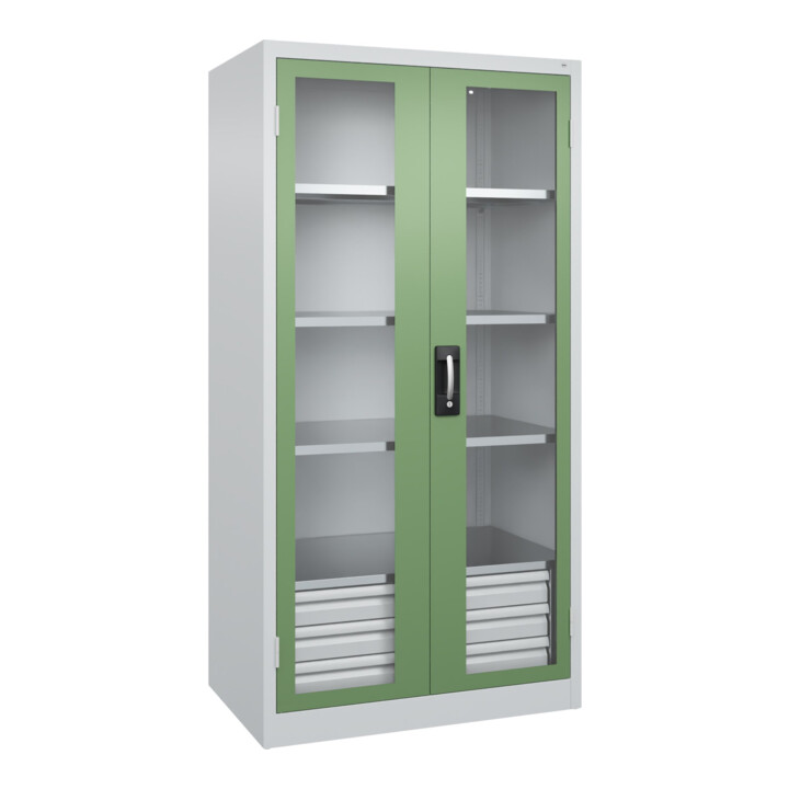 C+P Armoire lourde Acurado Pro 1950 x 1000 x 600 mm 7035/6011